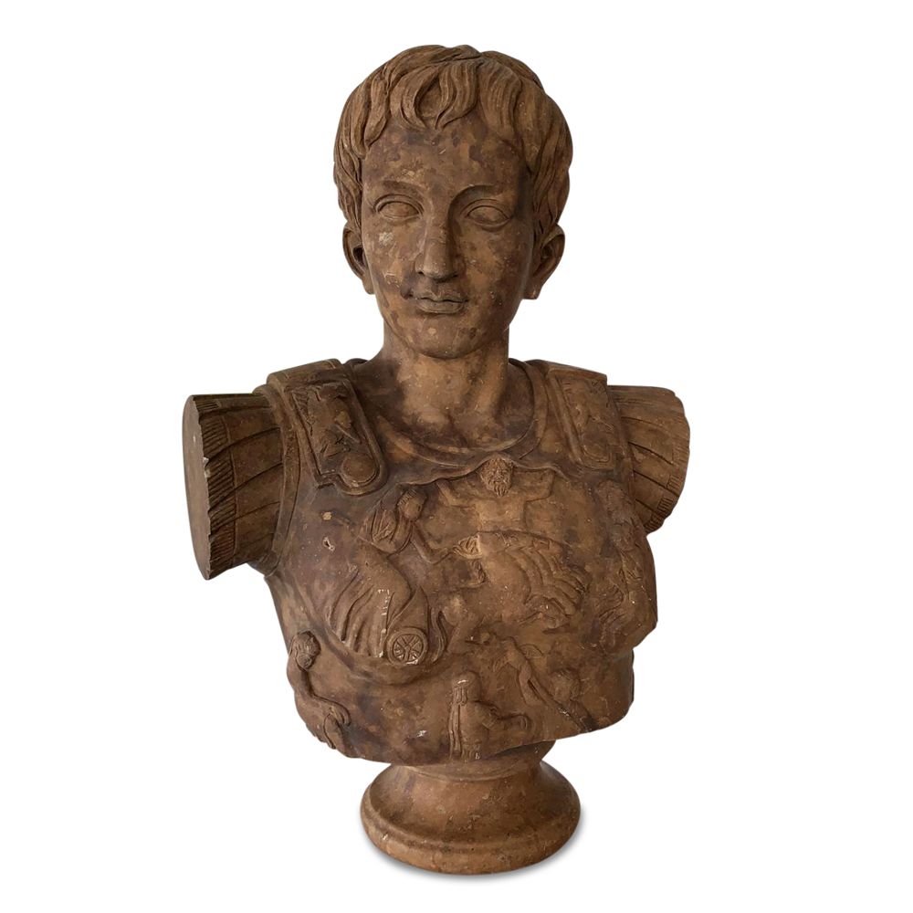 Romano　Cesare　Tiberio　in　Marmo　Giulio　CBAM　Busto　Anticato　Imperatore　Augusto
