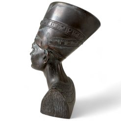 busto-nefertiti-scultura-da-tavolo-in-marmo-effetto-bronzo-cosebelleantichemoderne