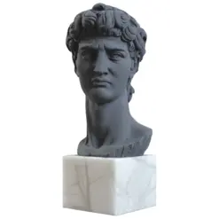 david-scultura-da-tavolo-grigio-cosebelleantichemoderne